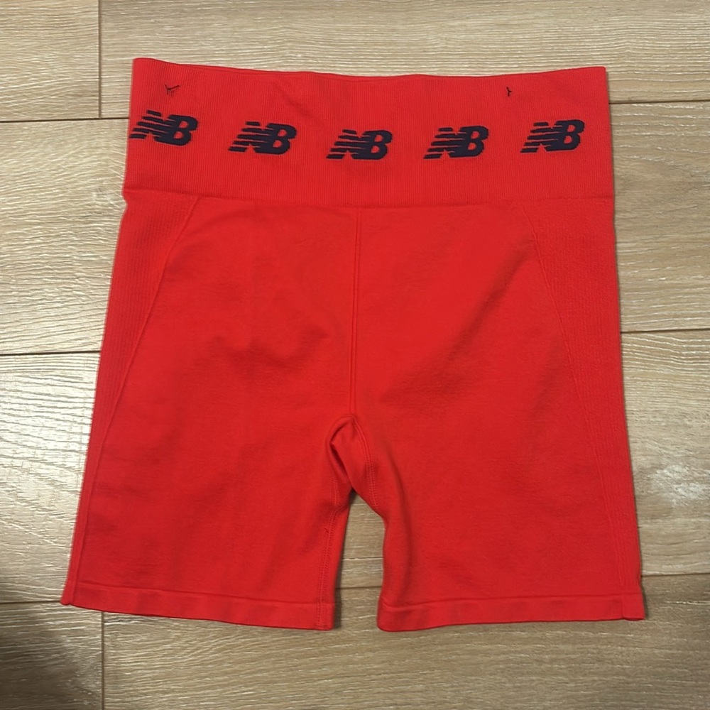 New Balance Red Bike Shorts Size Medium